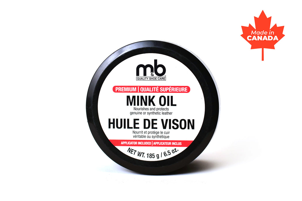 M&B Mink Oil-Tub, 6.5oz - Waterproofing & Conditioning Leather
