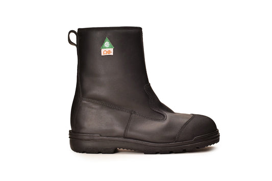 Bucks® Ryder - 8" Black Zip-up CSA Steel-toe Work Boot