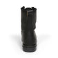 Black leather steel toe boot by Bucks