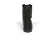 Black leather steel toe boot by Bucks